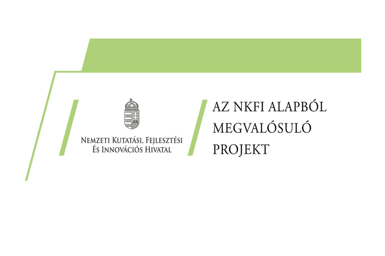A Nemzeti Kutatási, Fejlesztési és Innovációs Hivatal támogatásával, az NKFI Alapból megvalósuló projekt logója.